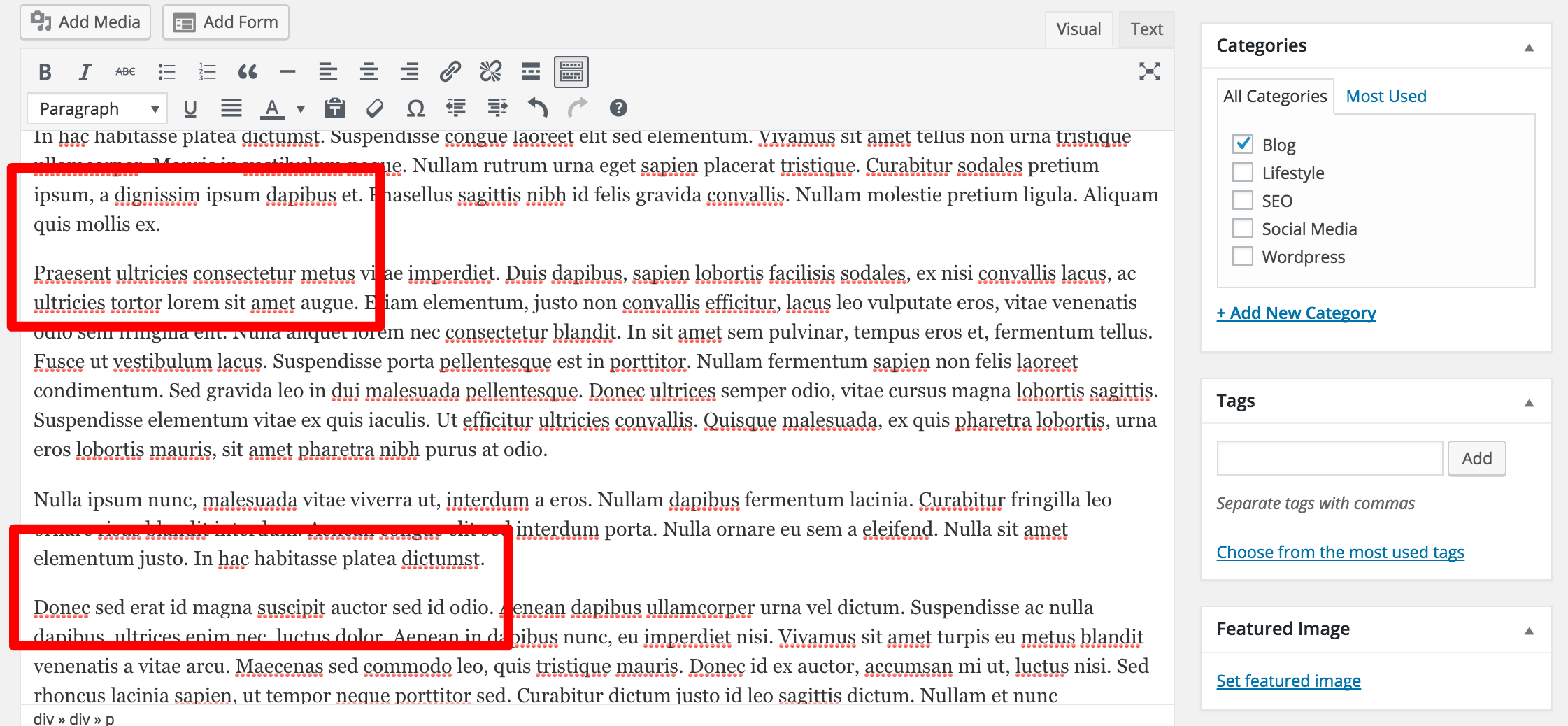 wordpress-formatting
